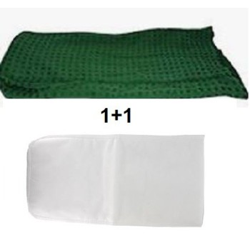 SET NUOVO SACCO TELA DAMASCATO + FILTRO IGIENICO COMPATIBILE UNITA' FILTRO VK122 MADE IN PRC