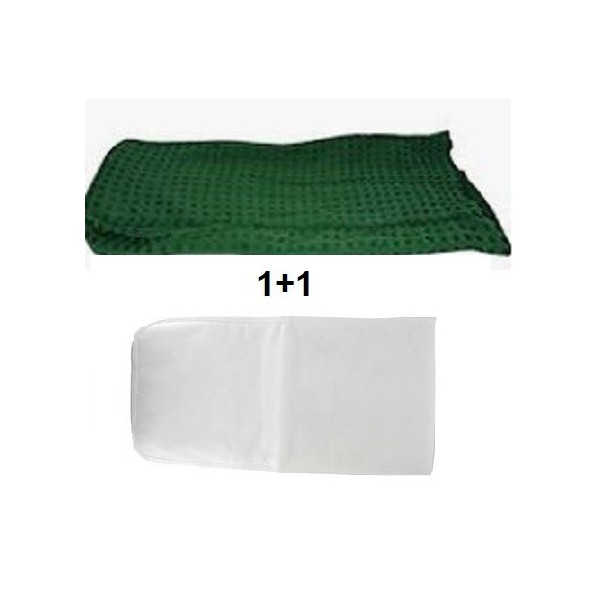 SET NUOVO SACCO TELA DAMASCATO + FILTRO IGIENICO COMPATIBILE UNITA' FILTRO VK122 MADE IN PRC