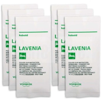 LAVENIA DETERGENTE MATERASSI CONF.6 BUSTE ORIGINALE FOLLETTO ( EX 51389 )