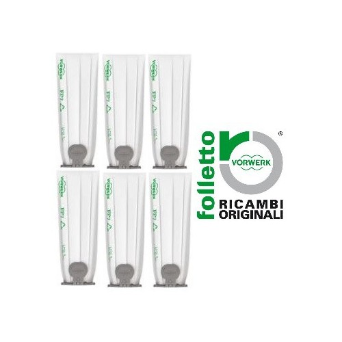 6 FILTRELLO PREMIUM FP7 PER VK7S ORIGINALE FOLLETTO  ( EX 01097 )