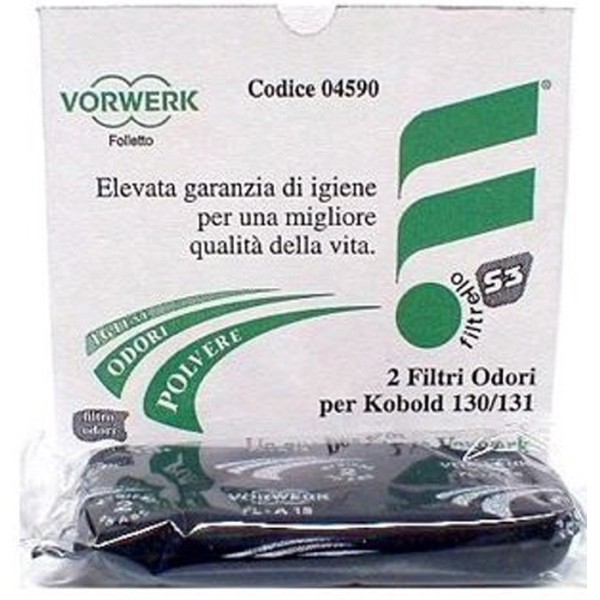 FILTRO ODORE K130 - K131 CONF. 2  PZ RICAMBIO ORIGINALE FOLLETTO