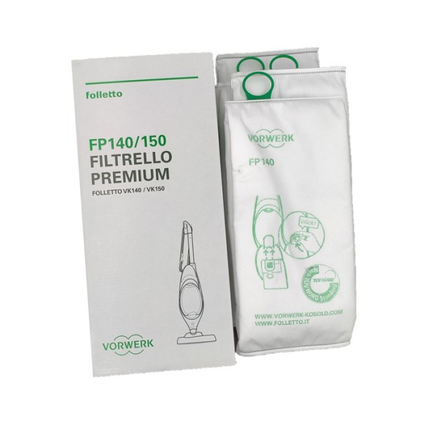 SACCHETTI FILTRELLO PREMIUM FP140/150 CONF. 6PZ ORIGINALE FOLLETTO K140 - K150
