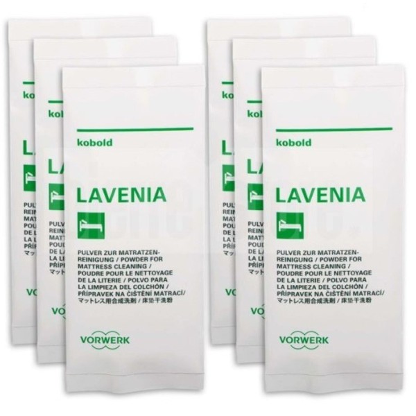 LAVENIA DETERGENTE MATERASSI CONF.6 BUSTE ORIGINALE FOLLETTO ( EX 51389 )