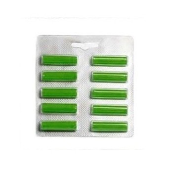 PROFUMATORI VERDI BLISTER 10 STICK SFUSO COMPATIBILE FOLLETO VK116 - VK117 - VK120 - VK121 - VK122 - K130 - K131 - K140 - K150