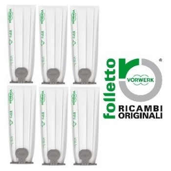 6 FILTRELLO PREMIUM FP7 PER VK7S ORIGINALE FOLLETTO